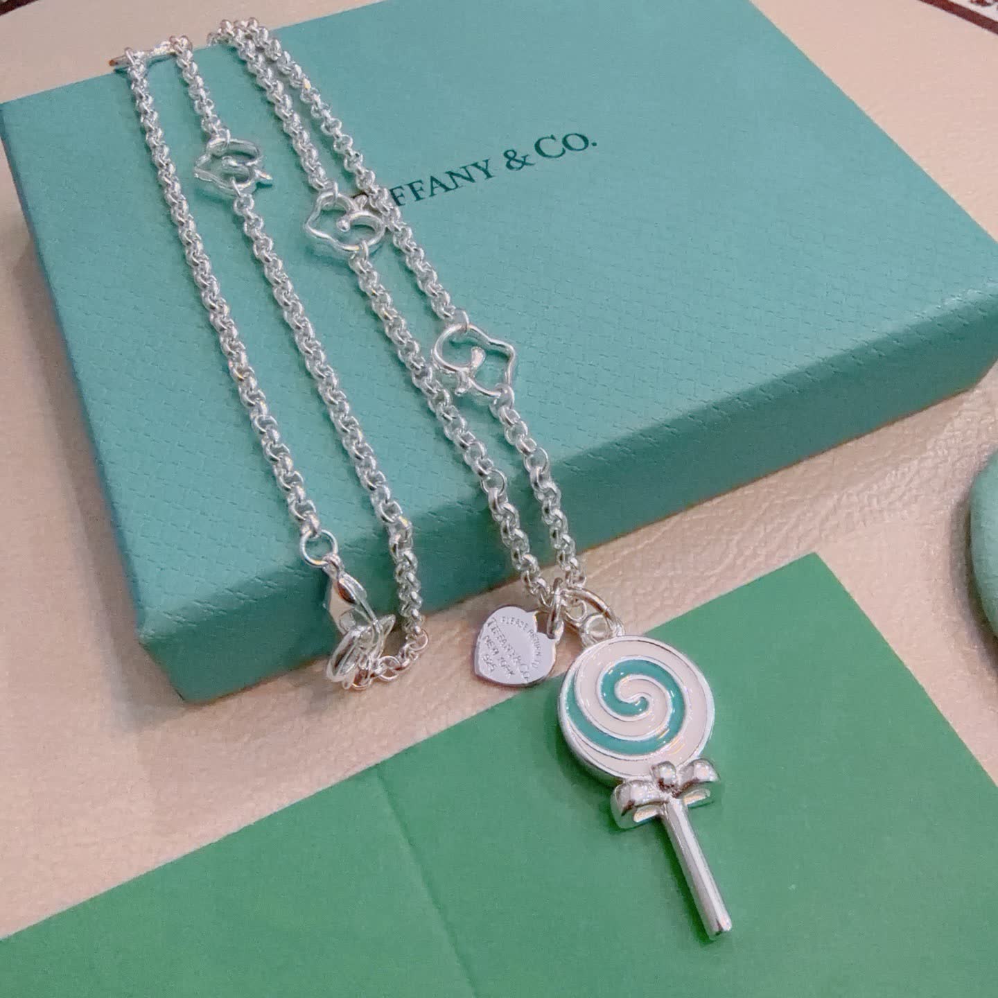 Tiffany & Co. Sterling Silver Lollipop Necklace